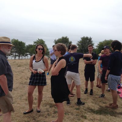 Parents/Alumni/Students Mingling at Boston Summer Send-Off