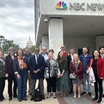 DC Carls tour of NBC with Jonathan Capehart '89