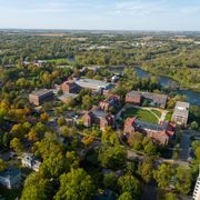 Aerial view of campus