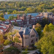 Aerial view of campus