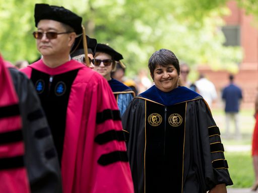 Faculty at Commencement