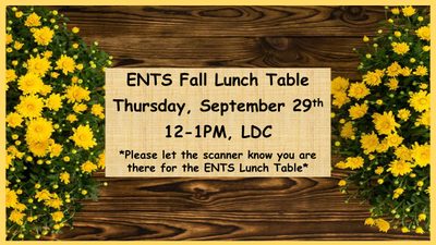 Fall lunch table poster
