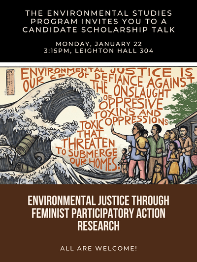 Environmental studies candidate scholarship talk poster