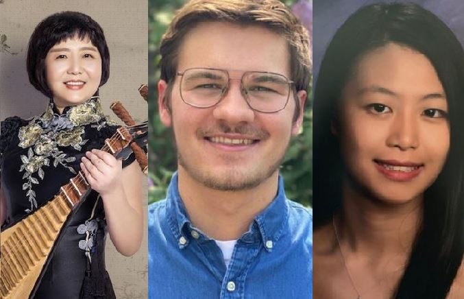 Gao Hong, Gus Holley '20, and Shannon Liu '23