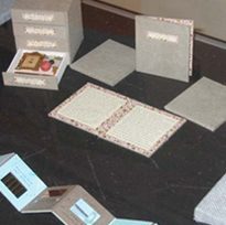 Some examples of Jody Williams miniature books.