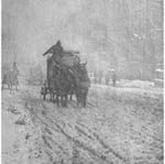 Alfred Stieglitz's Winter--5th Avenue, an example of pictorialist photography.
