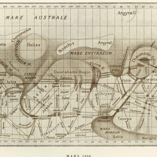 illustration of Mars, 1890