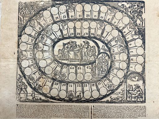 an image of an 18th century game board