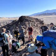 students from National Park geology class in Death Valley