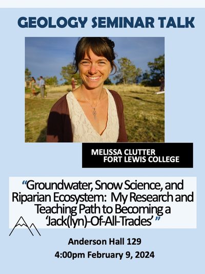 Melissa Clutter Feb 9 seminar