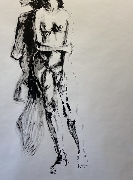 The black ink drawing, 