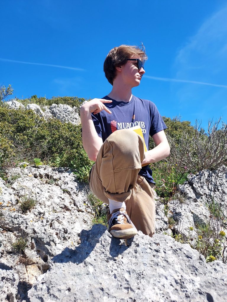 Henry posing at Eleutherai
