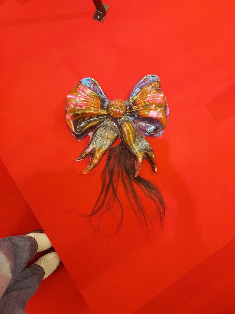 bow and hair art from the National Museum of Contemporary Art 