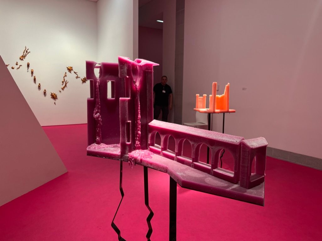 A candle in the National Museum of Contemporary Art Αthens