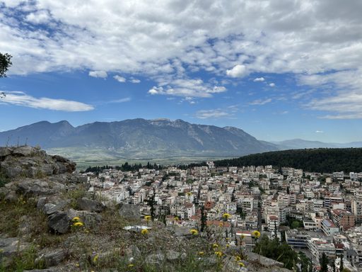 view from the castle of Lamia