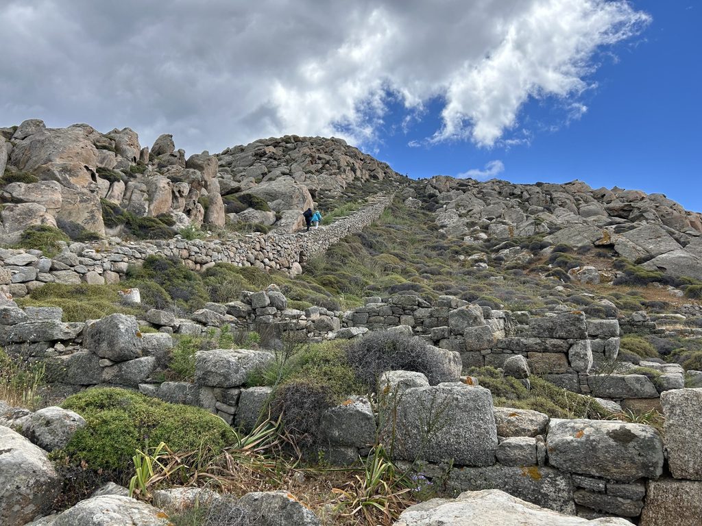 The walk up to the Sanctuary of Zeus and Athena