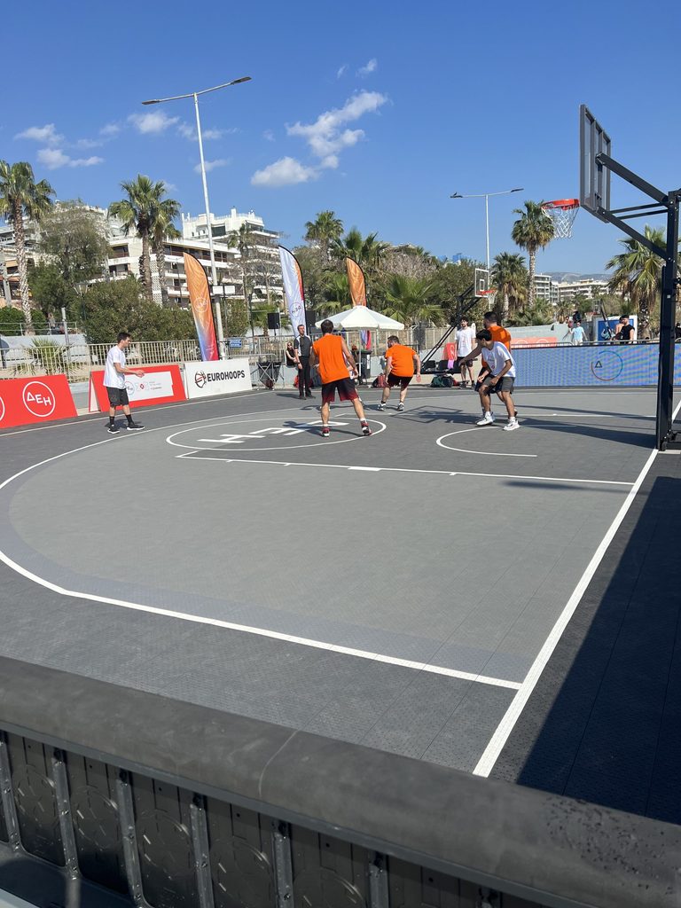 Basketball at beach