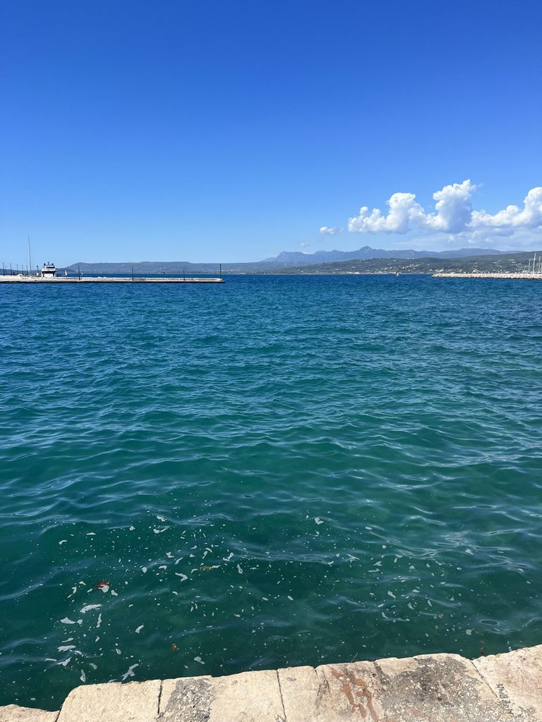 View of the water in Pylos