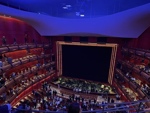 Inside the opera building!