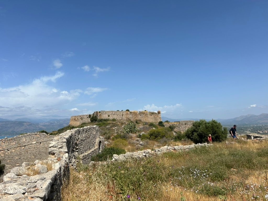 View of the Palamidi Fortress from one of the southeastern bations