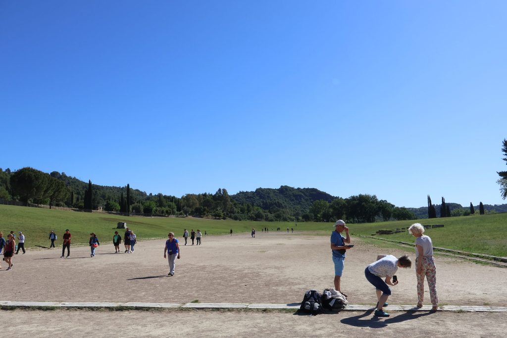 Stadium at Olympia, where athletes would earn kleos that would last beyond their lifetime by competing (and winning)