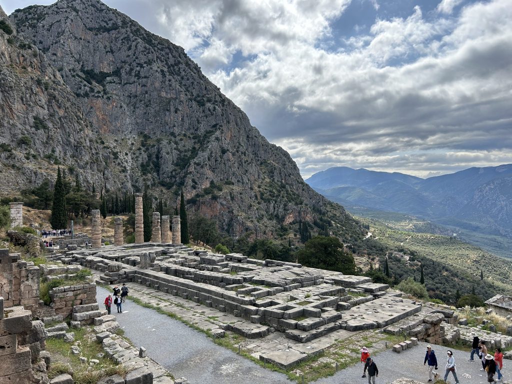 The landscape at Delphi