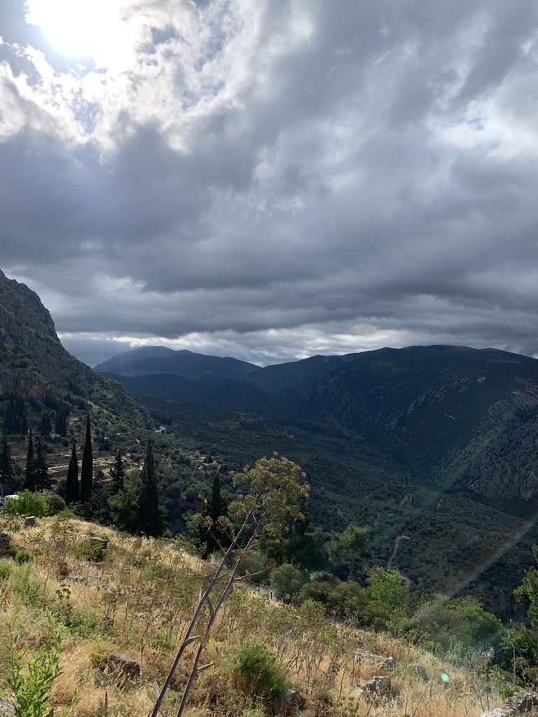 Delphi (and the tragically unexplored Artemis Temple in the far distance)