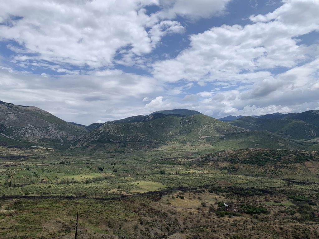 Mountain valley outside Osios Loukas Monastery