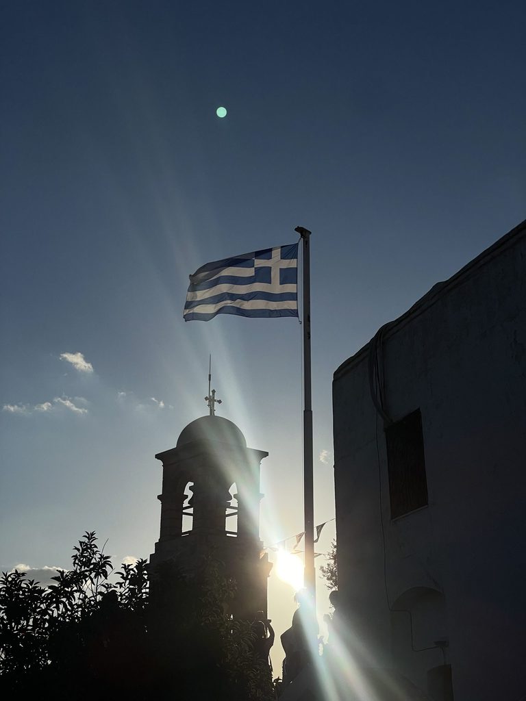At the top of Mount Lycabettus