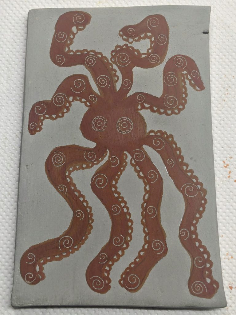 Black-figure octopus