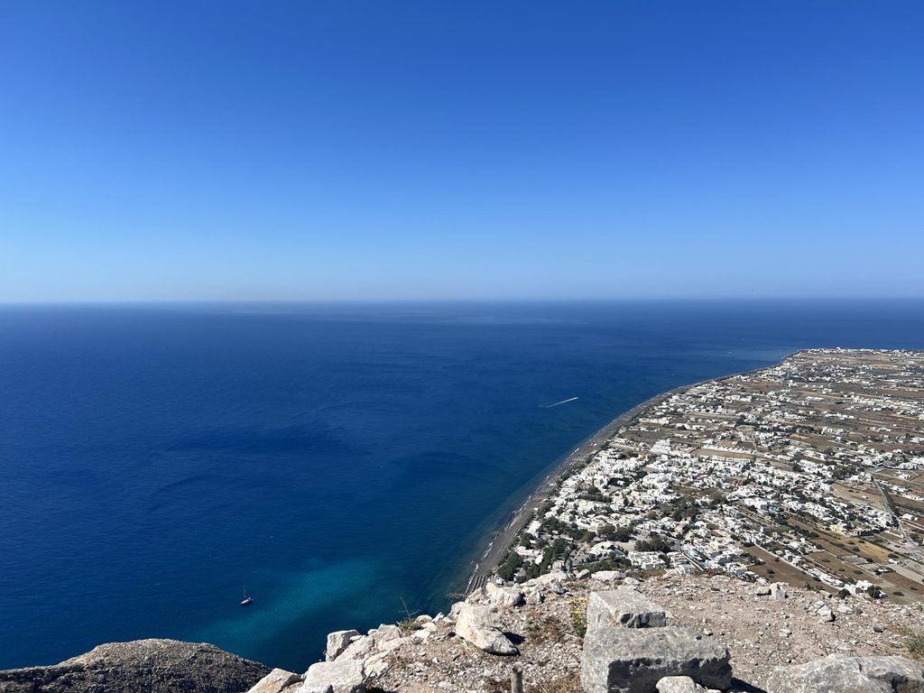 view of Aegean from ancient Thera