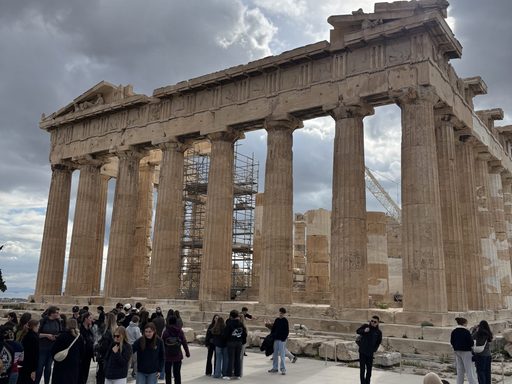 West side of the Parthenon