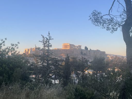 view towards acropolis