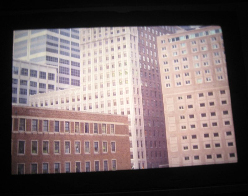 Projected image of buildings by Alex Chohlas-Wood