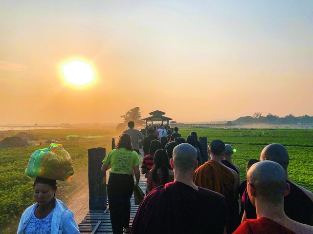 “Sunset.” Amarapura, Myanmar.