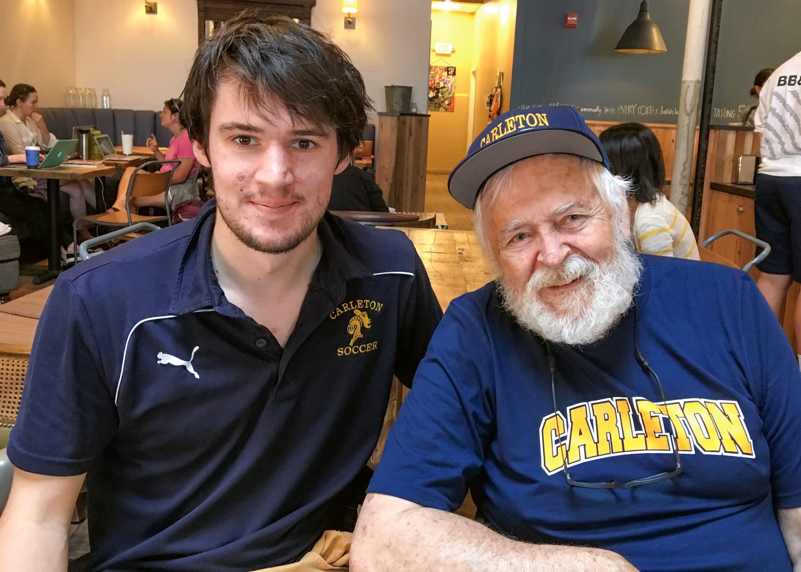 Simon Ginet ’14 and Bill Buffett ’55