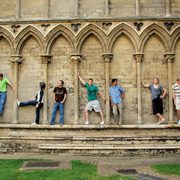 Students at the Ely Cathedral