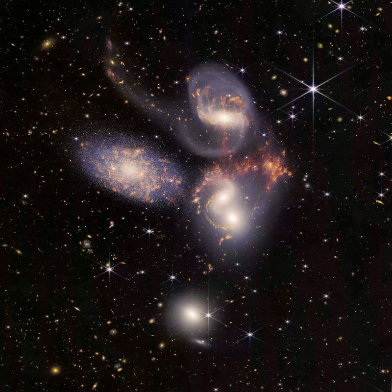 An image taken by the Webb Telescope