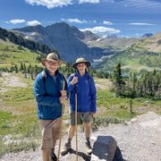 Alison Byerly hiking with partner Steven
