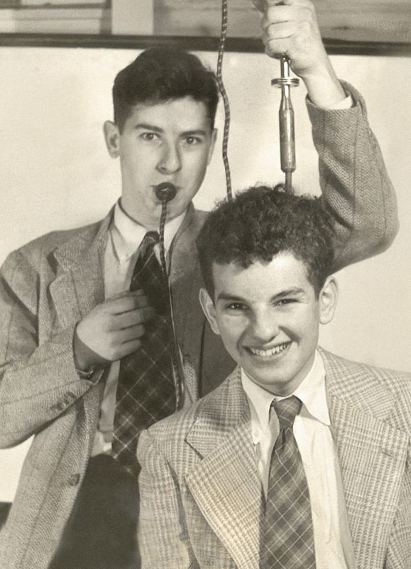 vintage photo of fred lessing and his brother