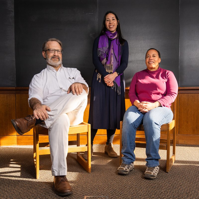 Professors Bill North, Rika Anderson, and Marty Baylor