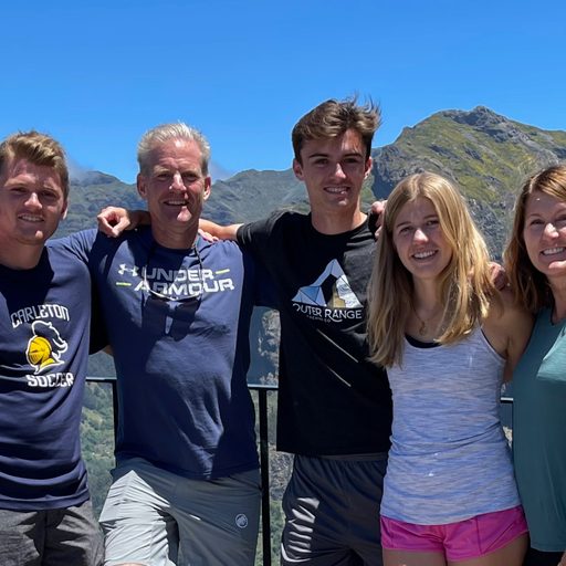 Wharton family in the mountains