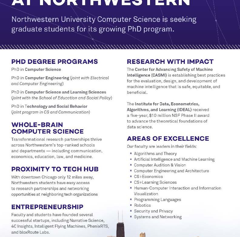 Northwestern University Computer Science – Sentinel Newsletter ...