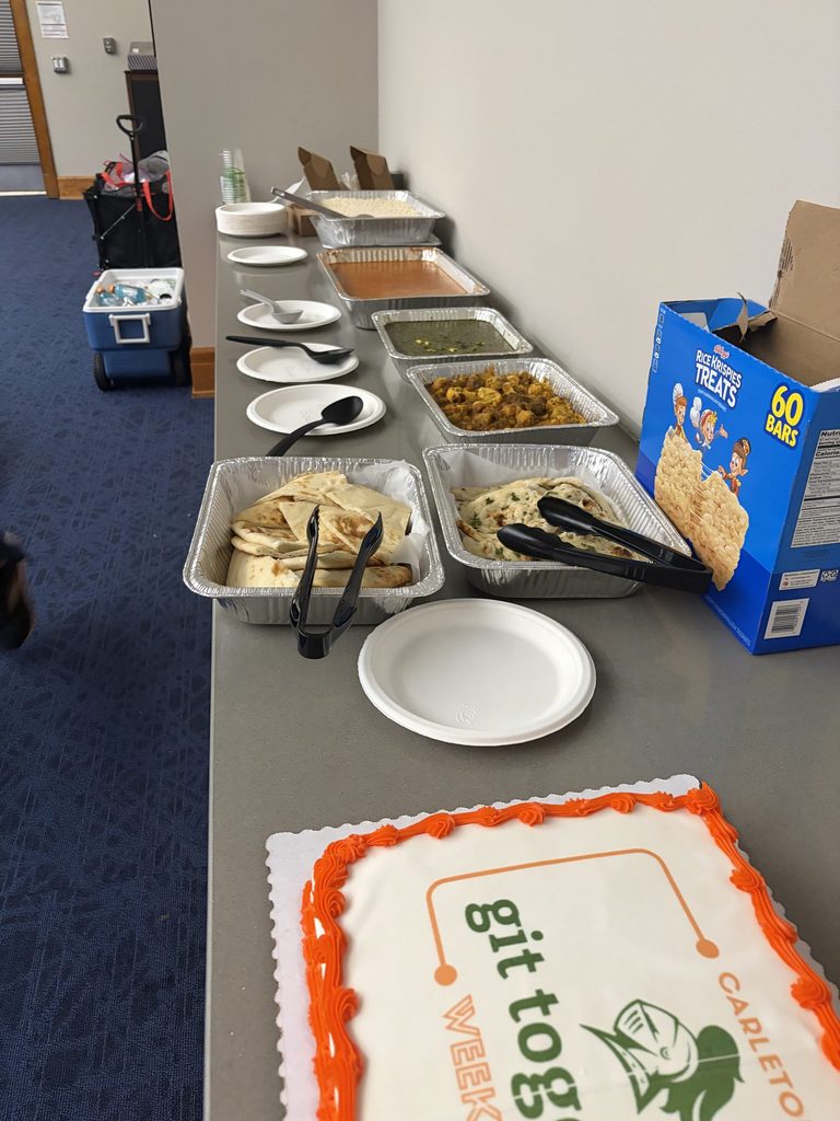 Buffet Line with special cake
