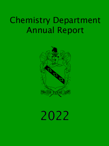 2022 Chemistry Annual Report Cover Image