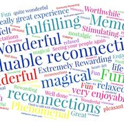 974 post reunion word cloud