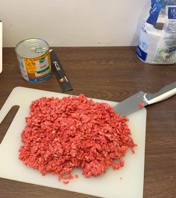 Two packages of ground beef, gone almost immediately… 