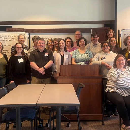 Library staff from five Minnesota Colleges (Carleton, Gustavus, Macalester, St. Benedict/St. Johns, and St. Olaf)