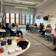 event participants and the scholars from Kazakhstan visiting Carleton