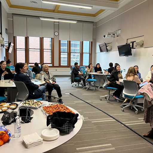 event participants and the scholars from Kazakhstan visiting Carleton